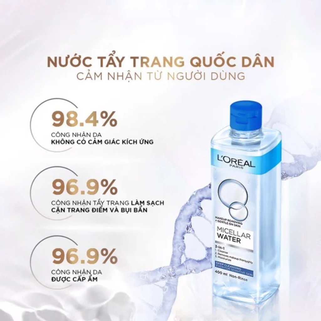 L'Oreal Tẩy Trang Sạch Sâu 3in1 400ml