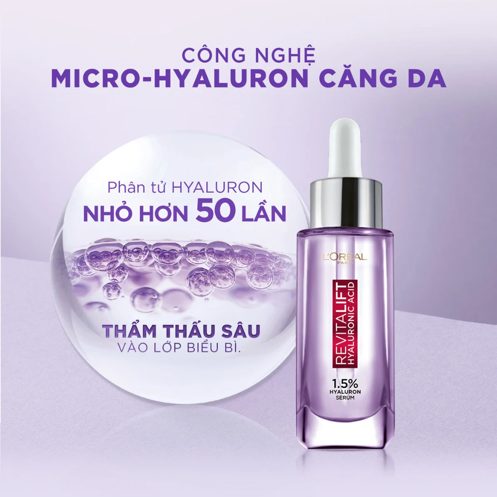 L'Oreal Tinh Chất Revitalift 1.5% Hyaluronic Acid 30ml