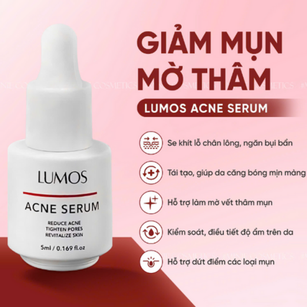 Lumos Acne Serum Hỗ Trợ Giảm Mụn , Giảm Dầu Nhờn 5ml