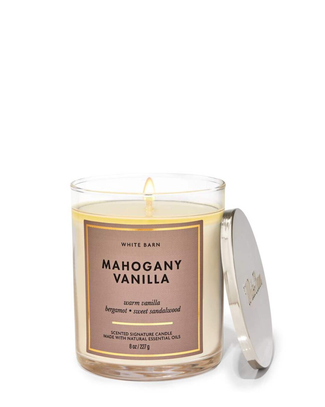 Bath & Body Works Nến Thơm 1 Bấc - Mahogany Vanilla