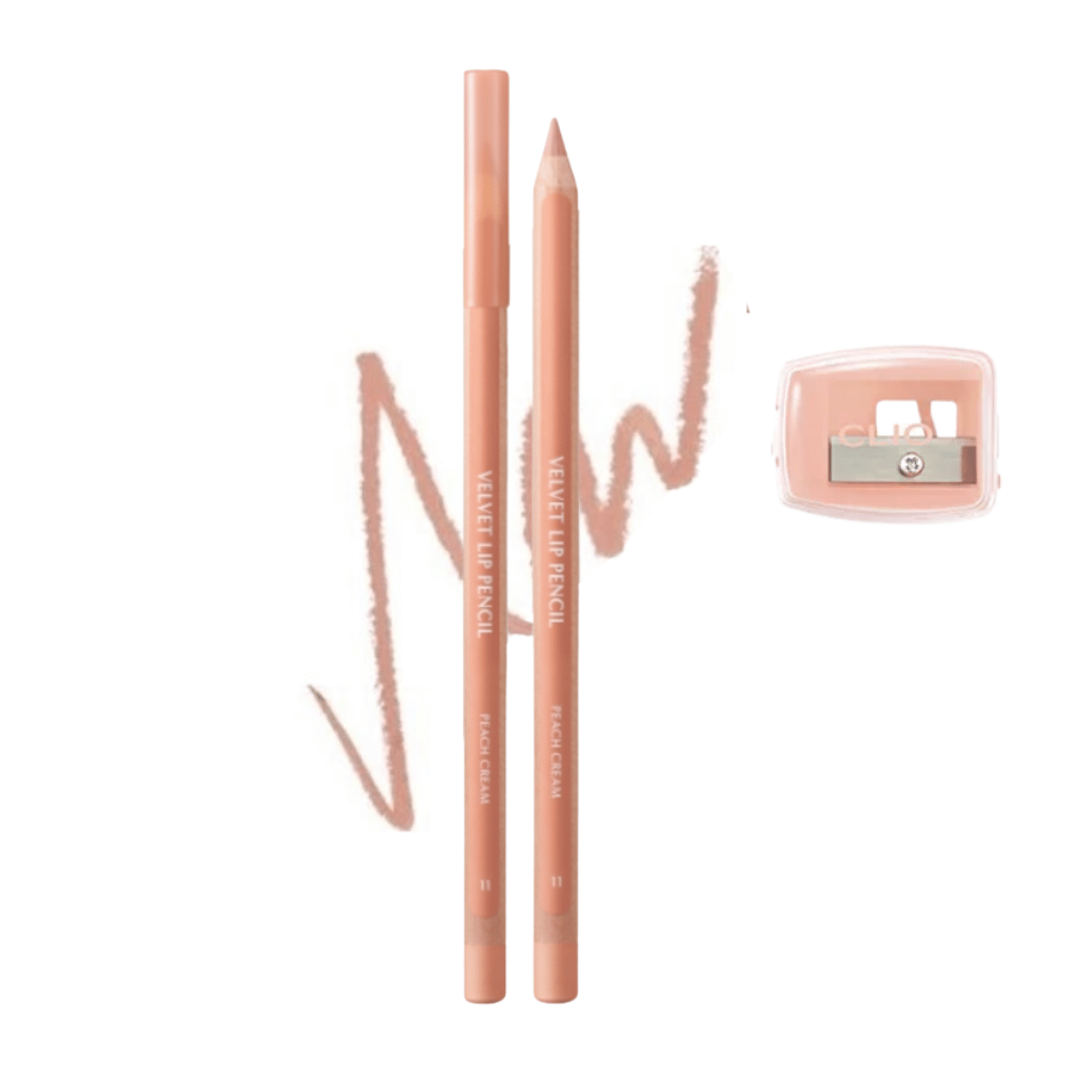 Clio Chì Kẻ Viền Môi Velvet Lip Pencil - 11 Peach Cream + Đồ Chuốt