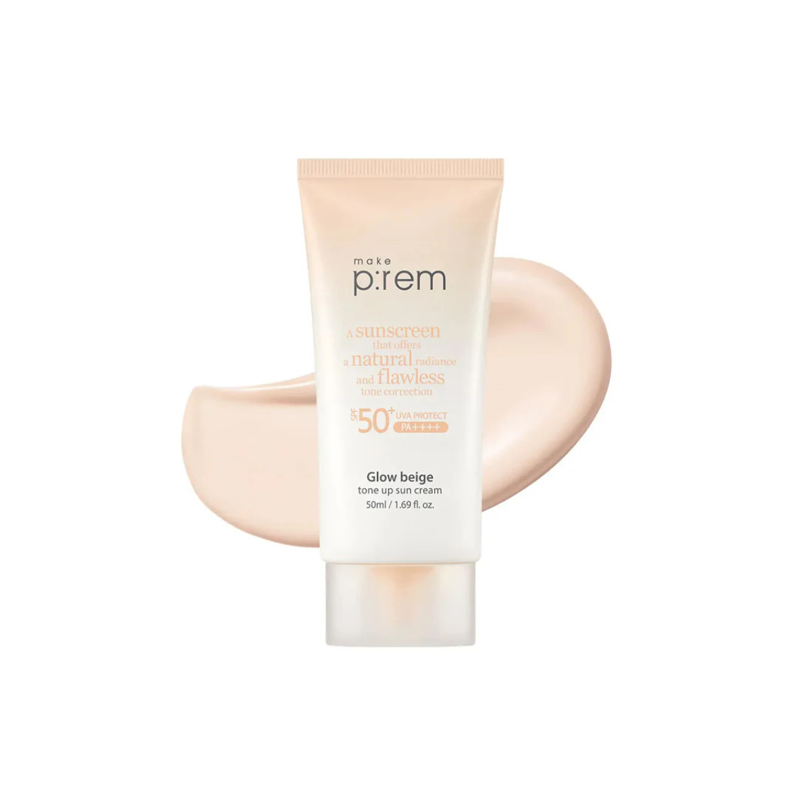 Make P:rem Glow Beige Tone Up Suncren 50ml