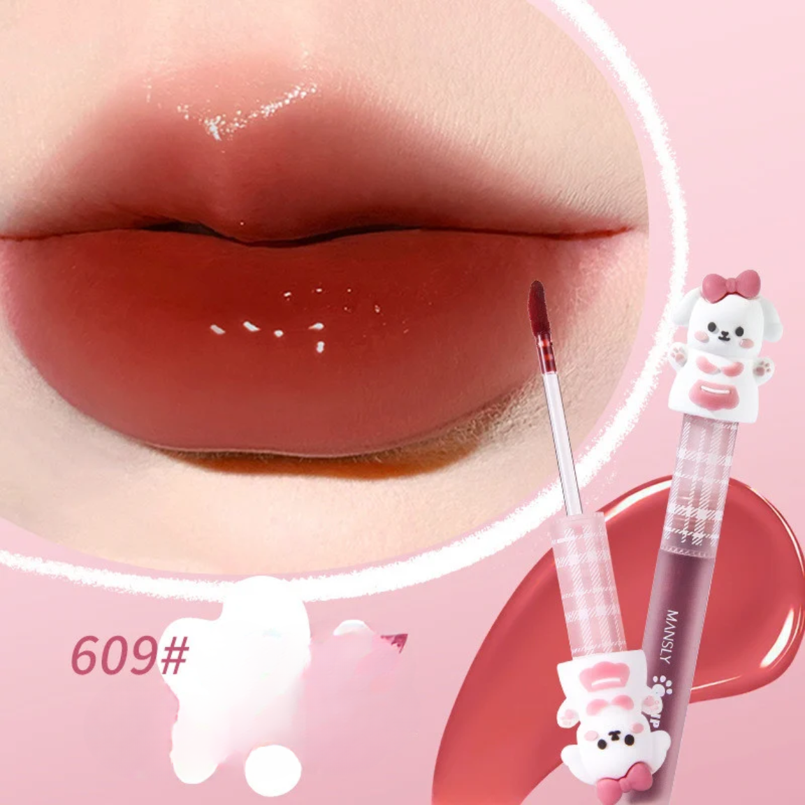 MANSLY Son Kem Bóng Mirror Lip Glaze D/C