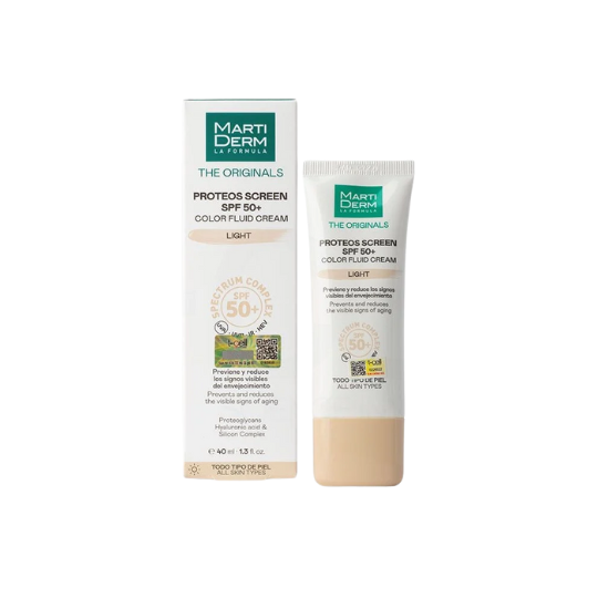 MartiDerm Proteos Screen SPF50+ Color Fluid Cream Light 40ml (CT)