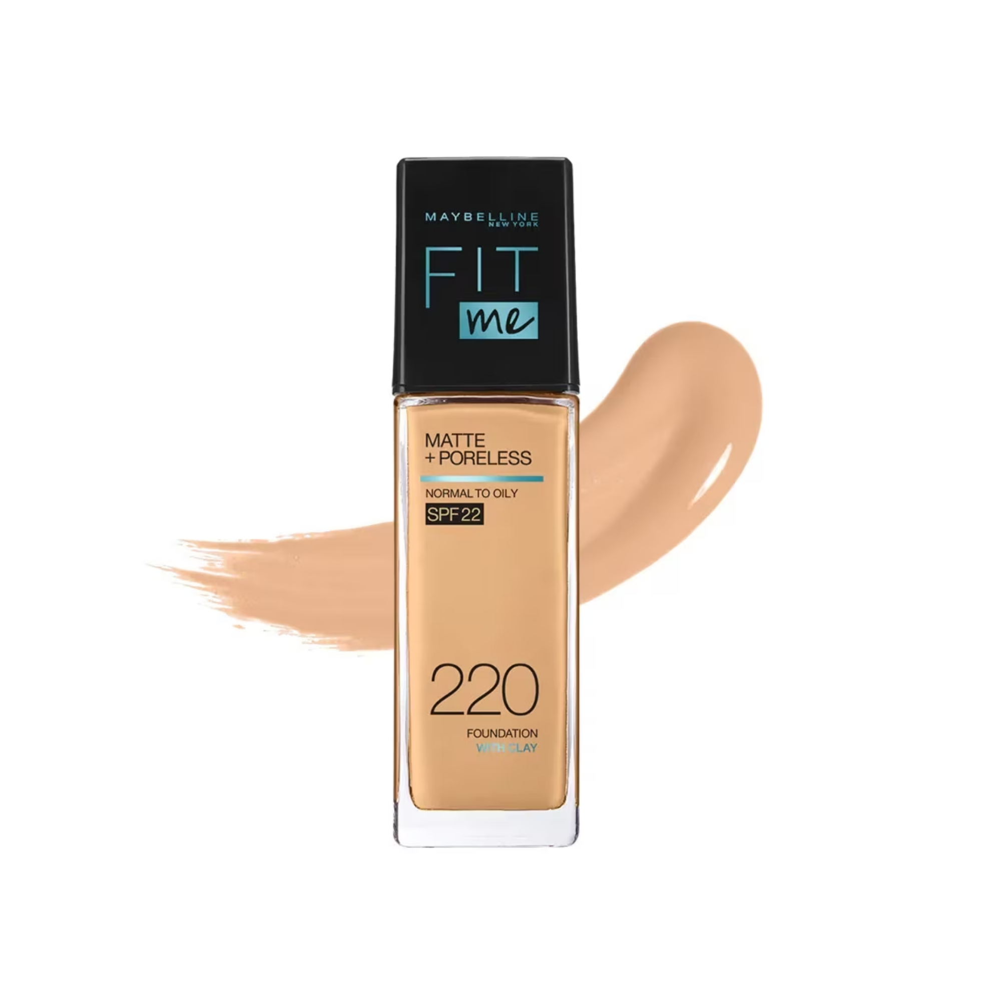 Maybelline Kem Nền Fit Me Matte Poreless Foundation SPF 22 - 220