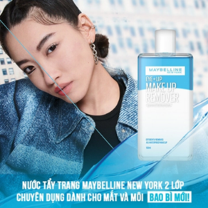 Maybelline Tẩy Trang Mắt Môi Makeup Remover Eye&Lip - 150ml