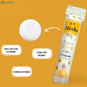 Minho Bông Tẩy Trang 120+30 Miếng