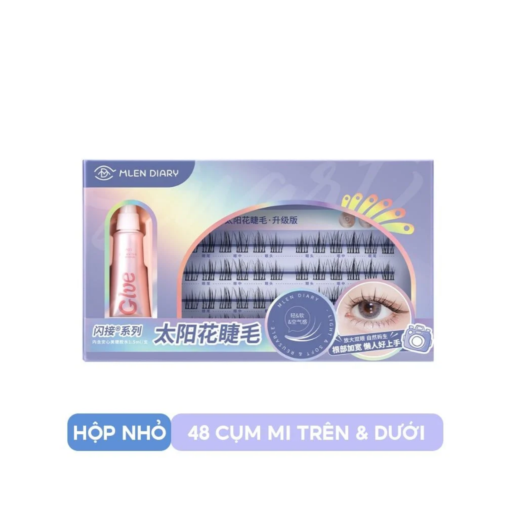 Mlen Diary Mi tự dính - Hướng Dương bản Trung hộp Nhỏ