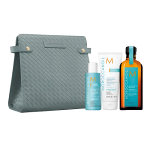 Morocanoil Holiday Kit Set - (Gội Xả 70ml + Dầu Dưỡng 100ml + Túi Da)
