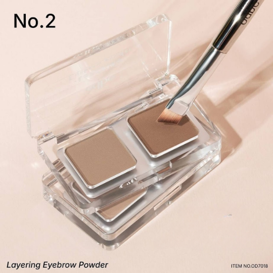 Odbo Hộp 2 màu Phấn Kẻ Mày Od7018 Layering Eyebrow Powder - 02