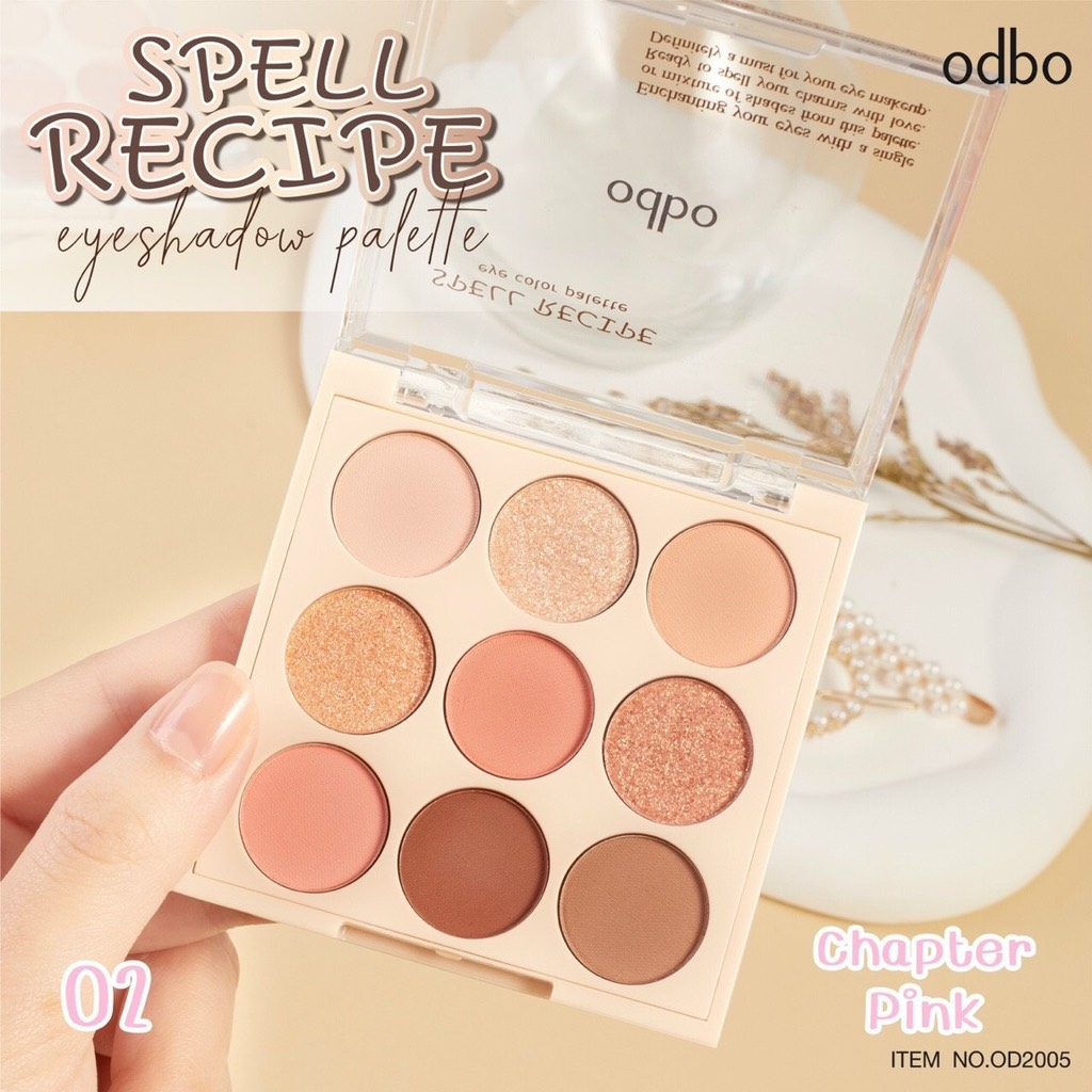 Odbo Phấn Mắt 9 Ô Spell Recipe Eye Color