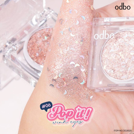Odbo Phấn Mắt Nhũ Kim Tuyến Pop It Wink Eyes Bền Màu 1.8g