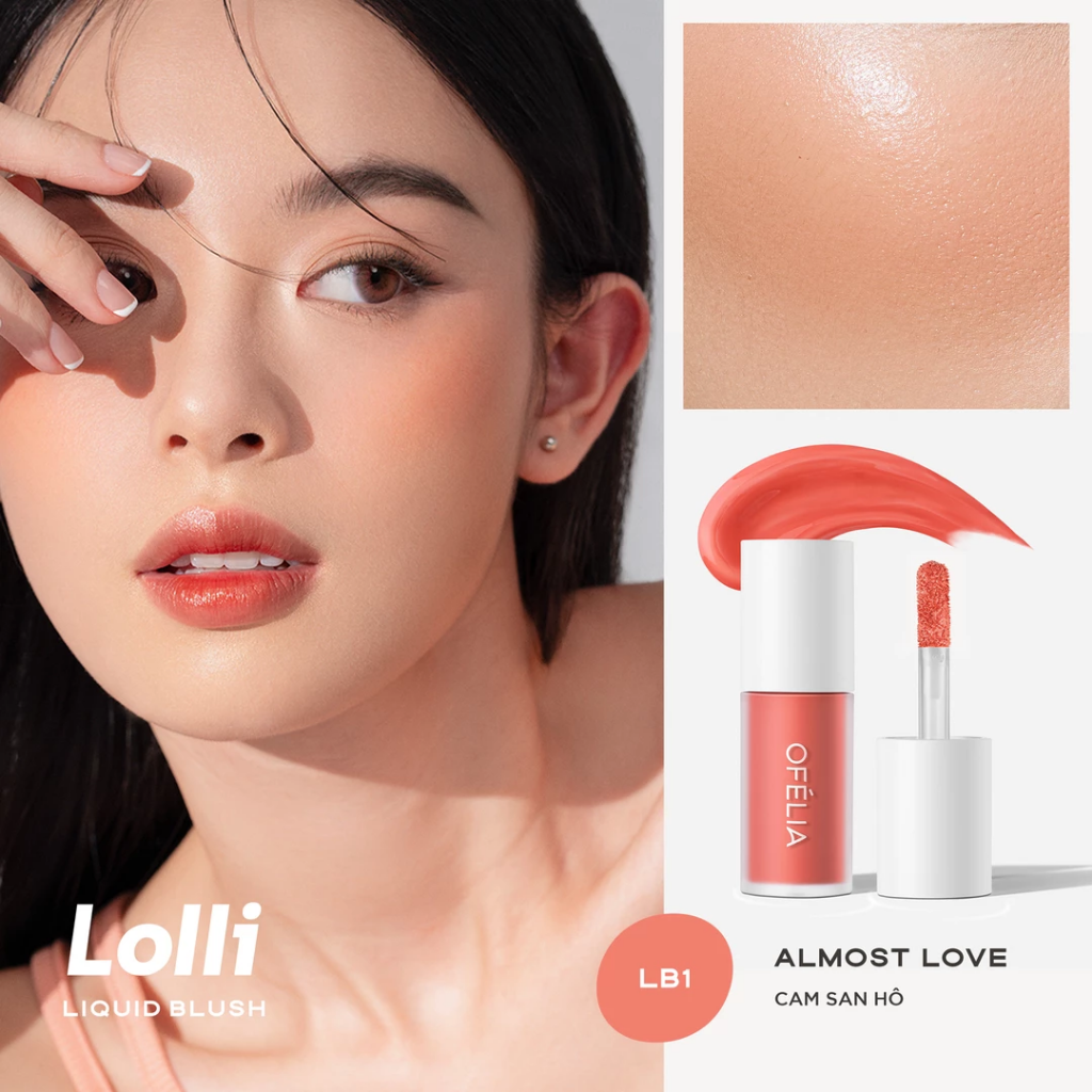 Ofelia Má Hồng Kem Lolli Liquid Blush