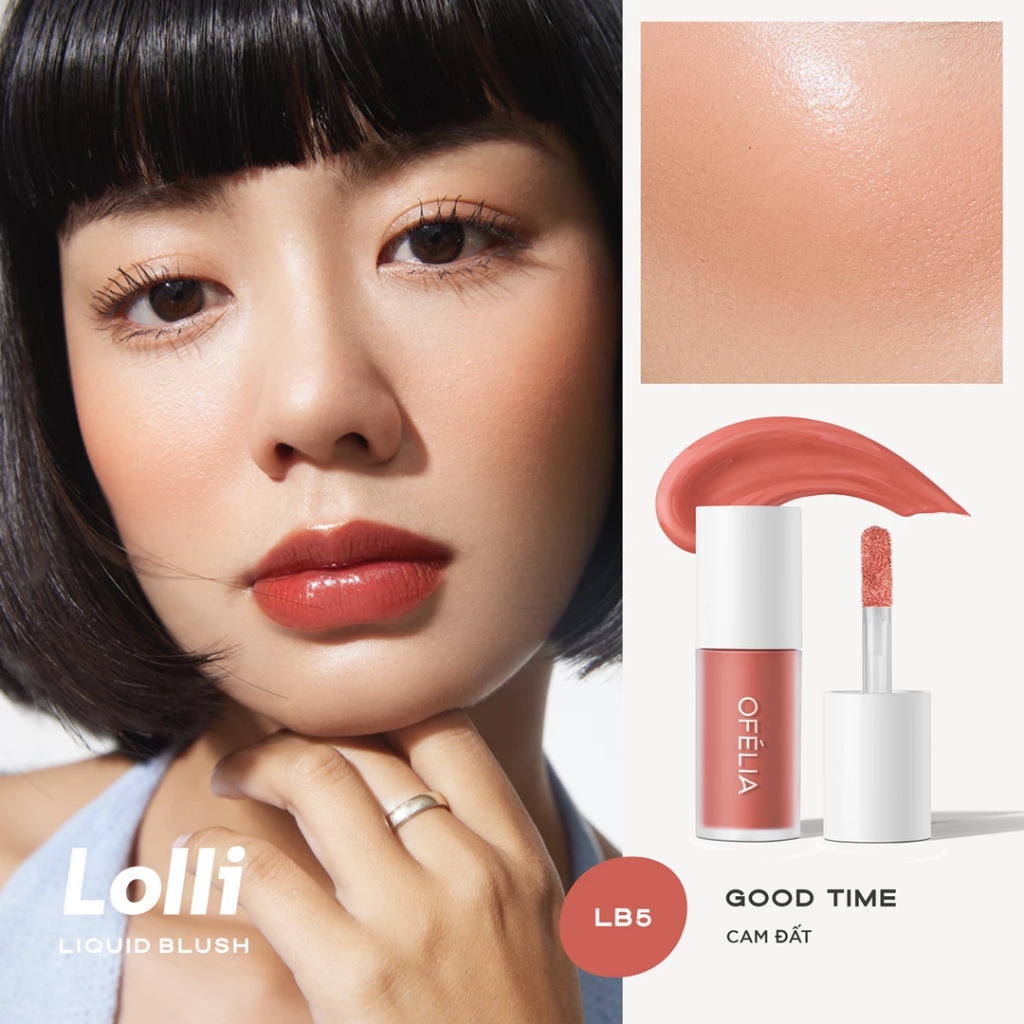 Ofelia Má Hồng Kem Lolli Liquid Blush