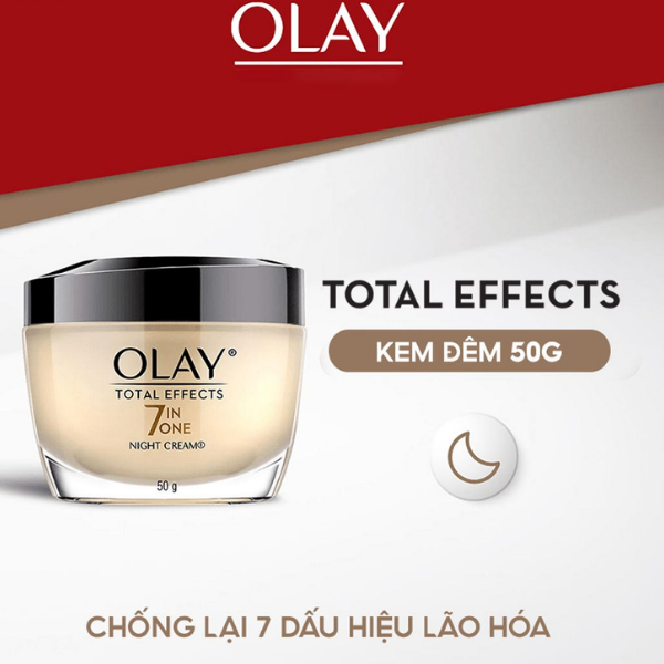 Olay Total Effects Kem Dưỡng Ban Đêm 7In1 Facial Night Cream 50g