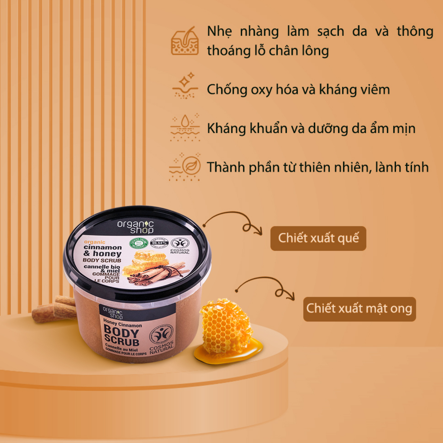 Organic Shop Tẩy Da Chết Body