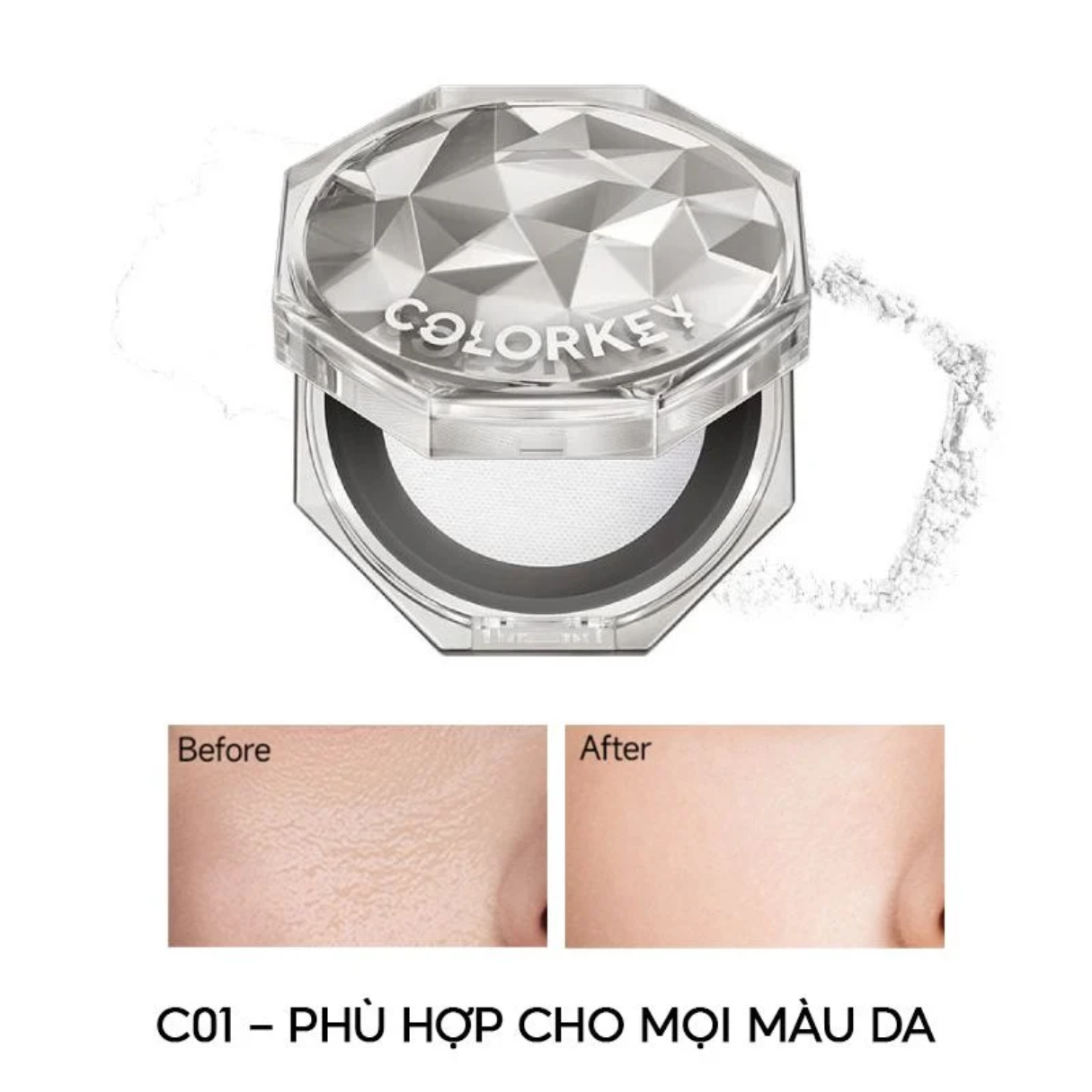 Phấn Phủ Dạng Bột Colorkey Lasting Naturally Occurring Loose Powder - C02