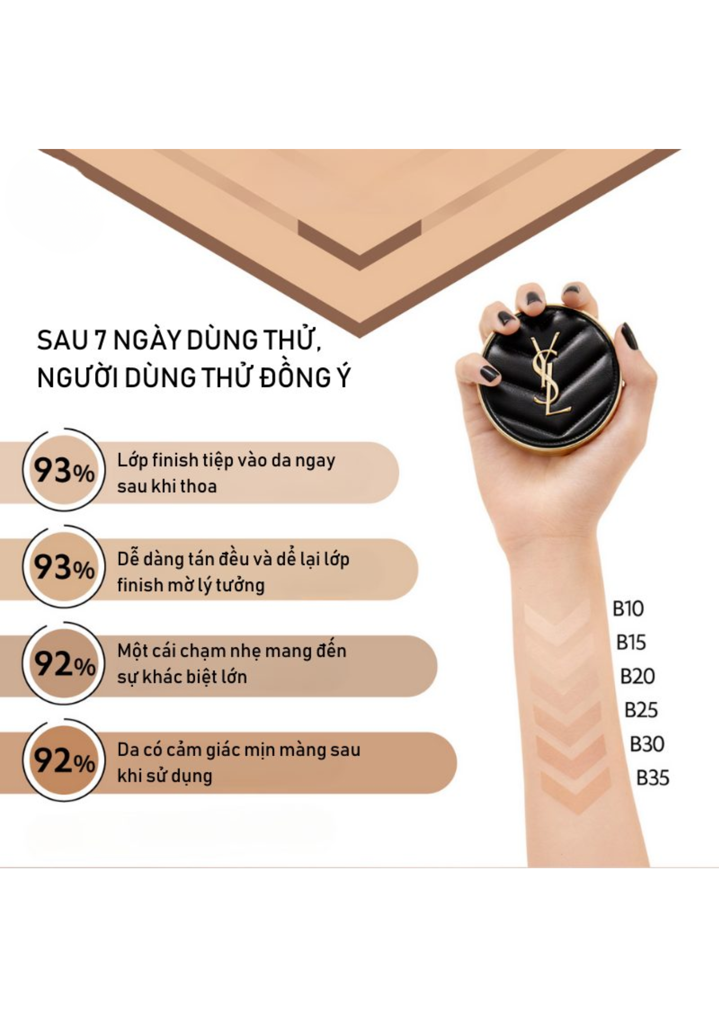 Yves Saint Laurent Le Cushion Encre De Peau - Vỏ Đen - 10