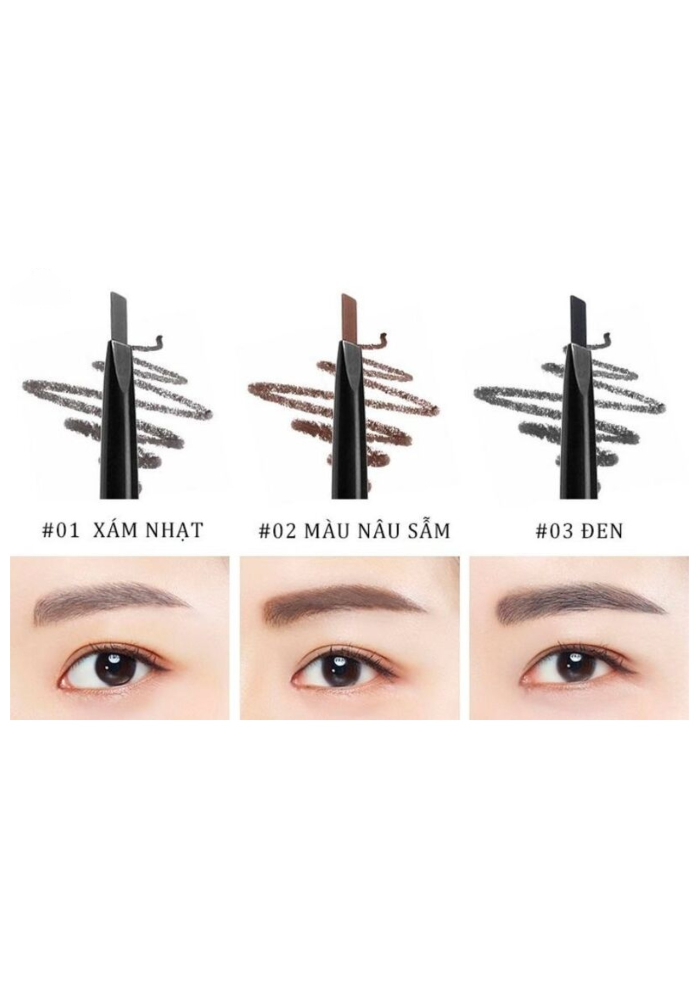 Focallure Chì Kẻ Mày Automatic EyeBrow Pencil - 02