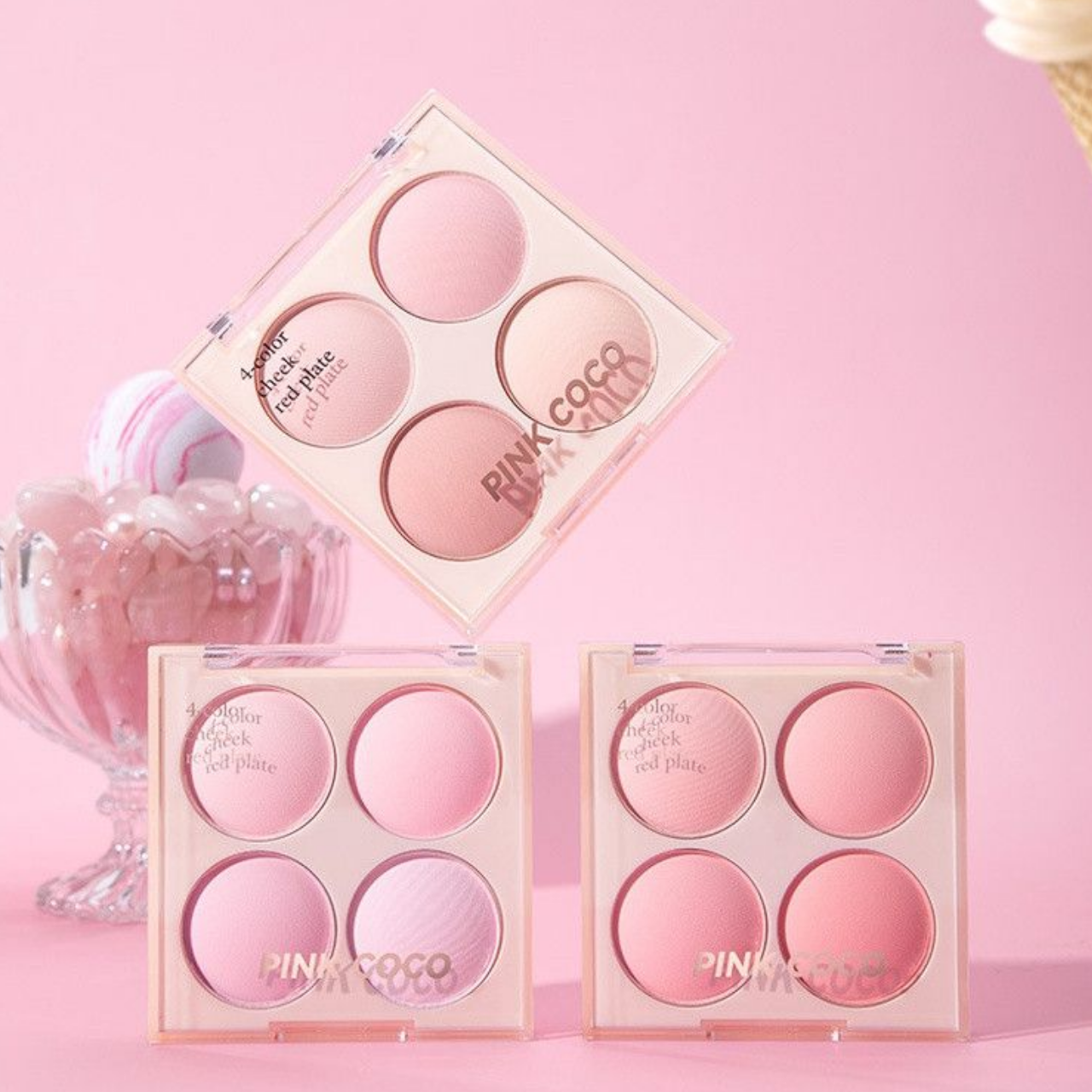 Pink coco Bảng Má Hồng 4 Màu #01