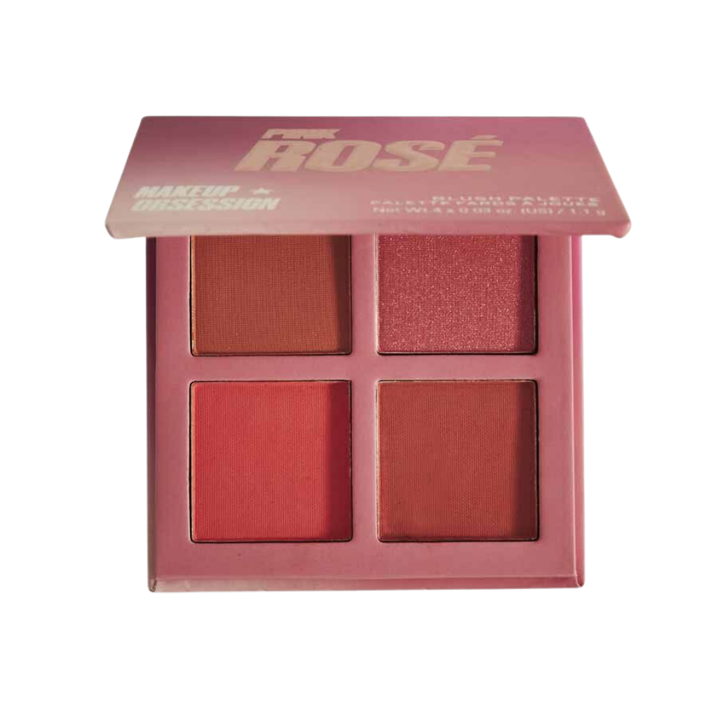 Revolution Má Hồng 4 Ô Makeup Obsession Blush Palette - Pink Rose
