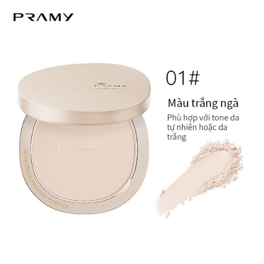 PRAMY Sunscreen Pressed Powder Phấn Chống Nắng Trong Suốt Kiềm Dầu