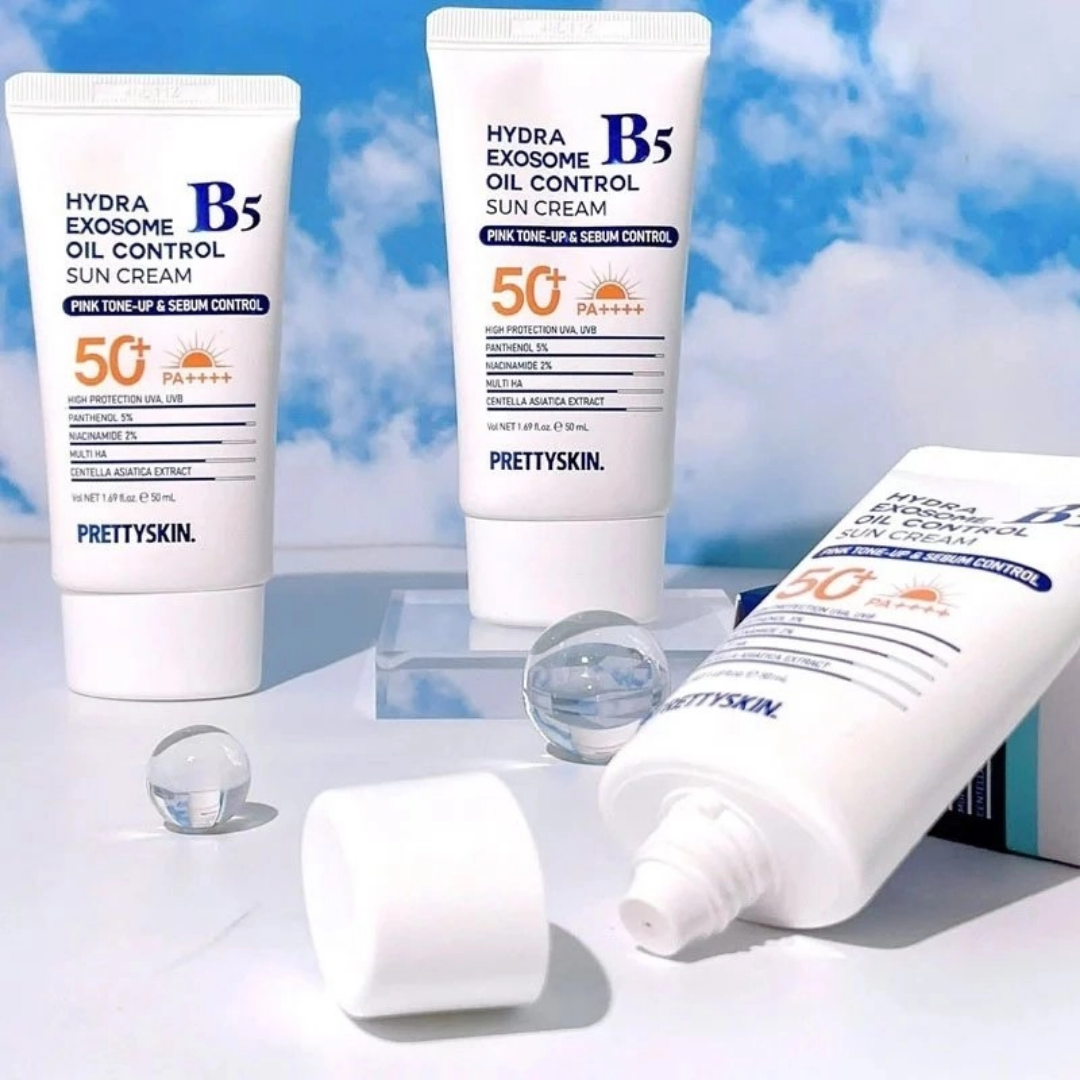 Pretty Skin Kem Chống Nắng Hydra B5 Exosome Oil Control