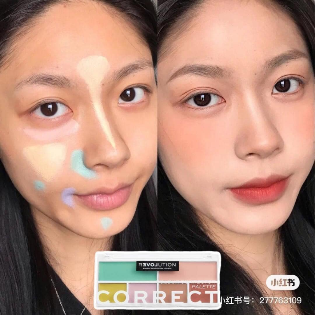 Revolution Bảng Che Khuyết Điểm Triệt Sắc 6 Ô Colour Corrector Palette D/C