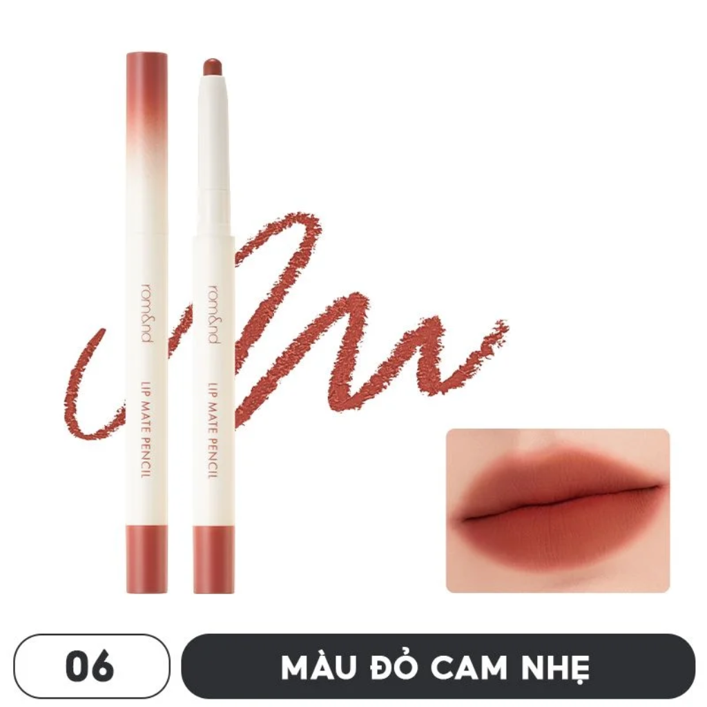 BMT 5/2027 - Romand Chì Kẻ Viền Môi Lip Mate Pencil - 06 Under Chili HOT