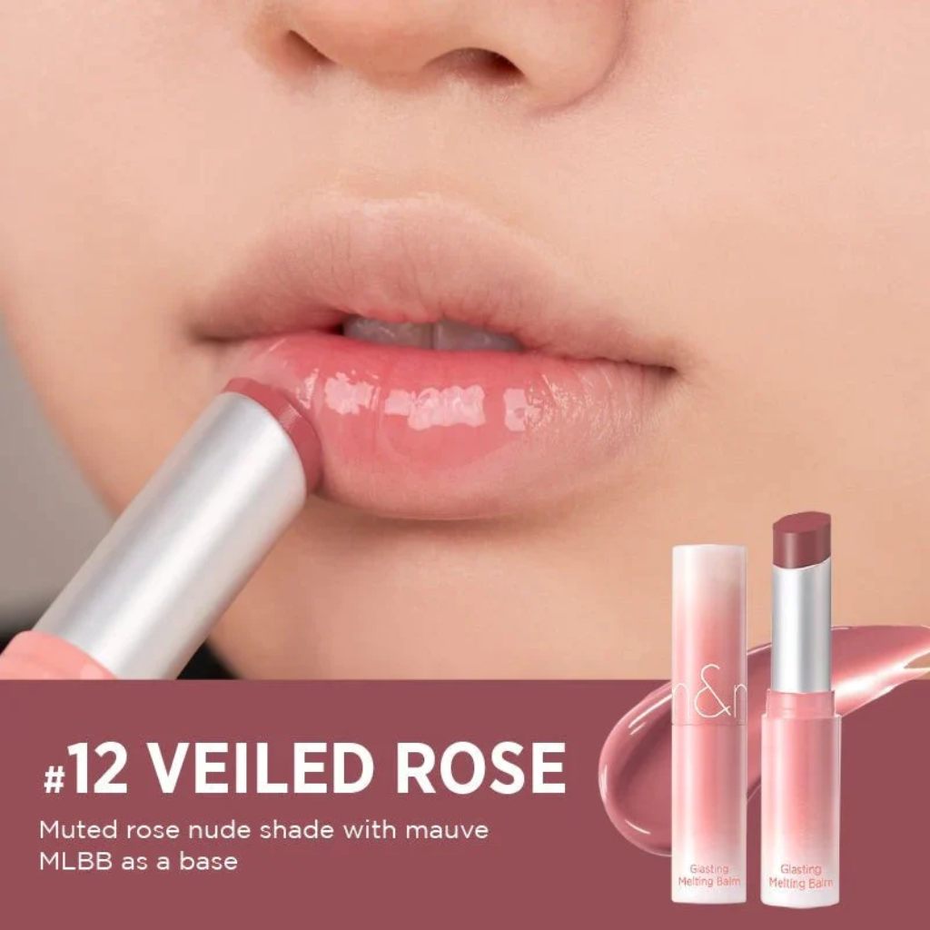DL 03/2027 - Romand Glasting Melting Balm 3.5g  - 12 Velled Rose HOT