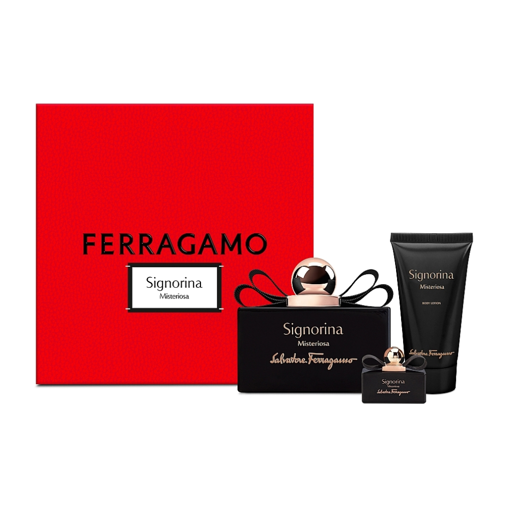 Salvatore Ferragamo Signorina Misteriosa EDP 100ml + Lotion + Mini - Gift Set