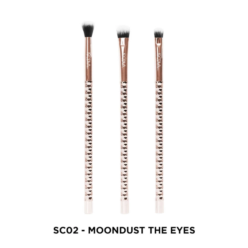 SC02 - Vacosi Bộ Kit 3 Cọ Chân Mày - MoonDust