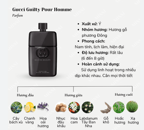 Gucci Guilty Pour Homme Parfume - 10ml