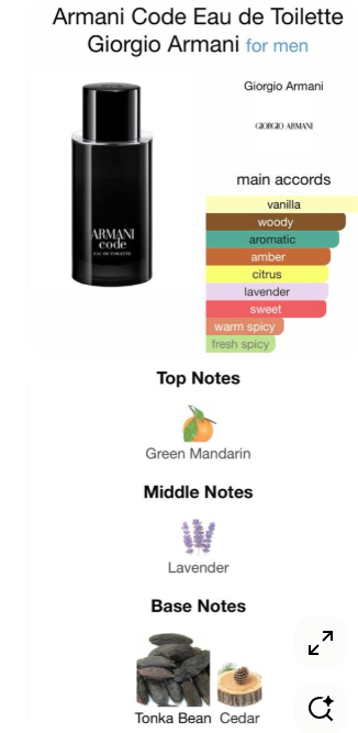 Giorgio Armani Code Pour Homme Parfum - 10ml
