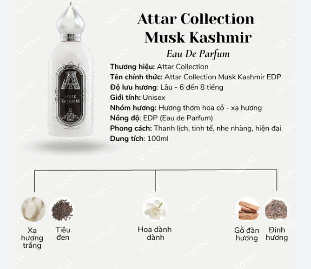 Attar Collection Musk Kashmir - 10ml
