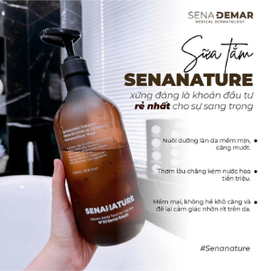 Senanature Sữa Tắm Nước Hoa 500ml - No.33 Santal Breath + Bông Tắm