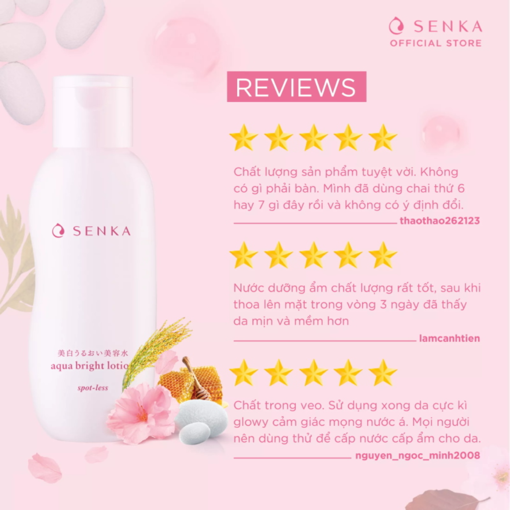 BMT 7/2026 - Senka Nước Dưỡng Aqua Bright Lotion 200ml