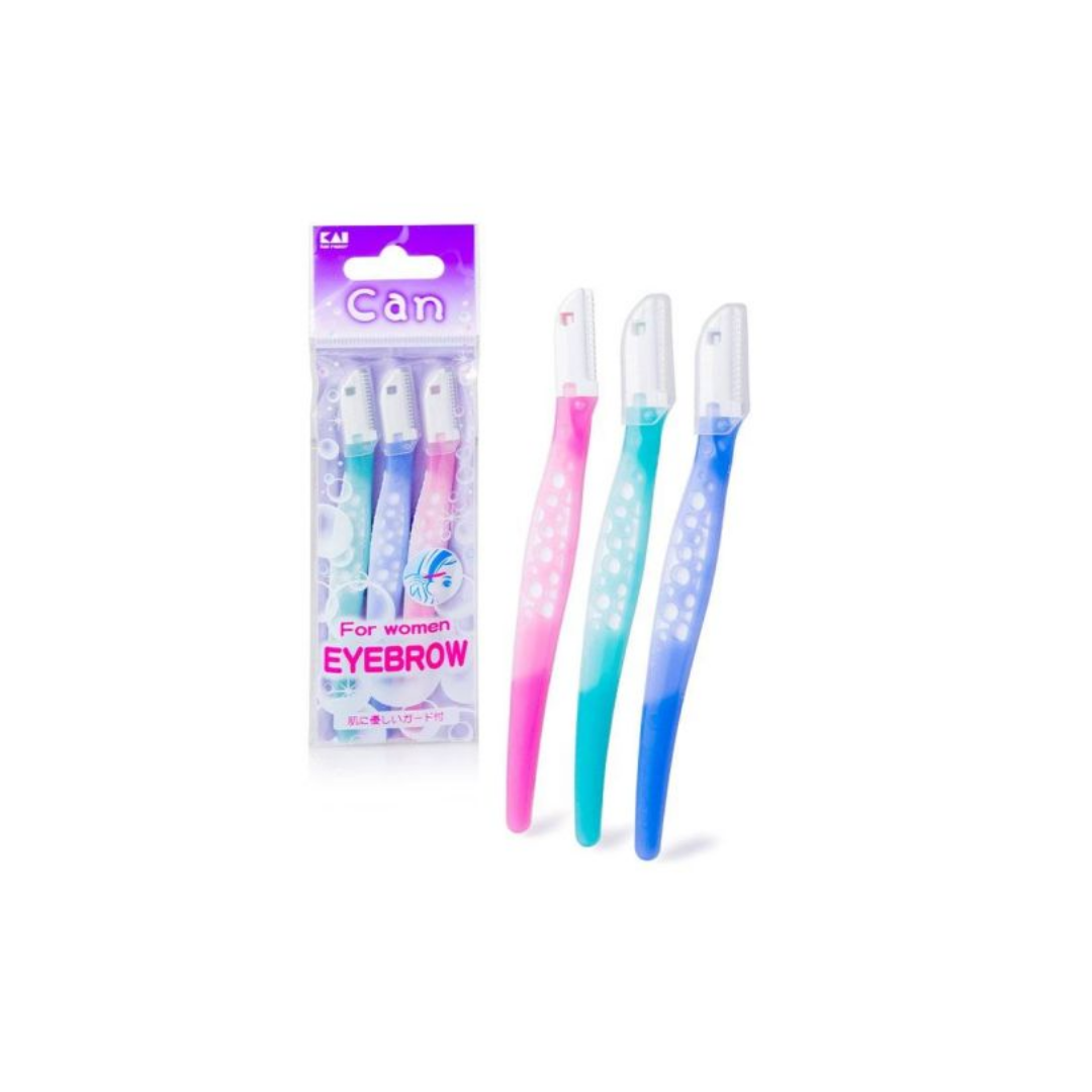Set 3 Dao Tỉa Chân mày Nắp Đậy