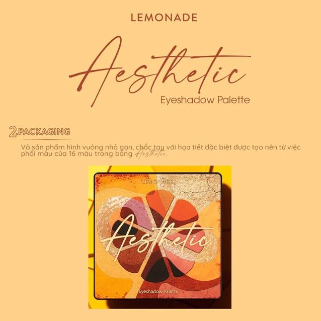 Lemonade Bảng mắt Aesthetic EyeShadow Palette 16 Ô - Ver 2