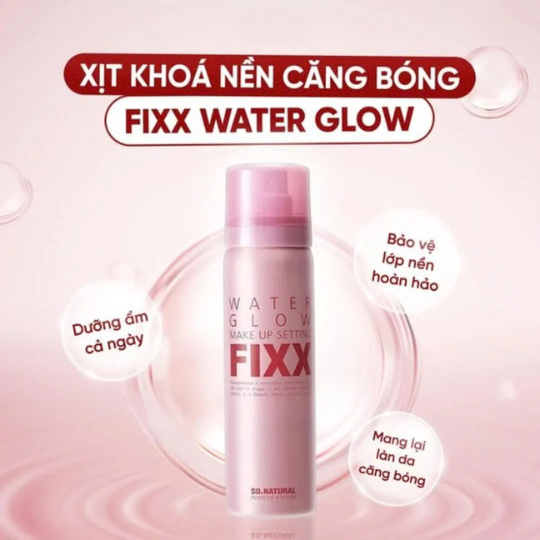 So Natural Xịt Khoá Nền Water Glow Setting Fix