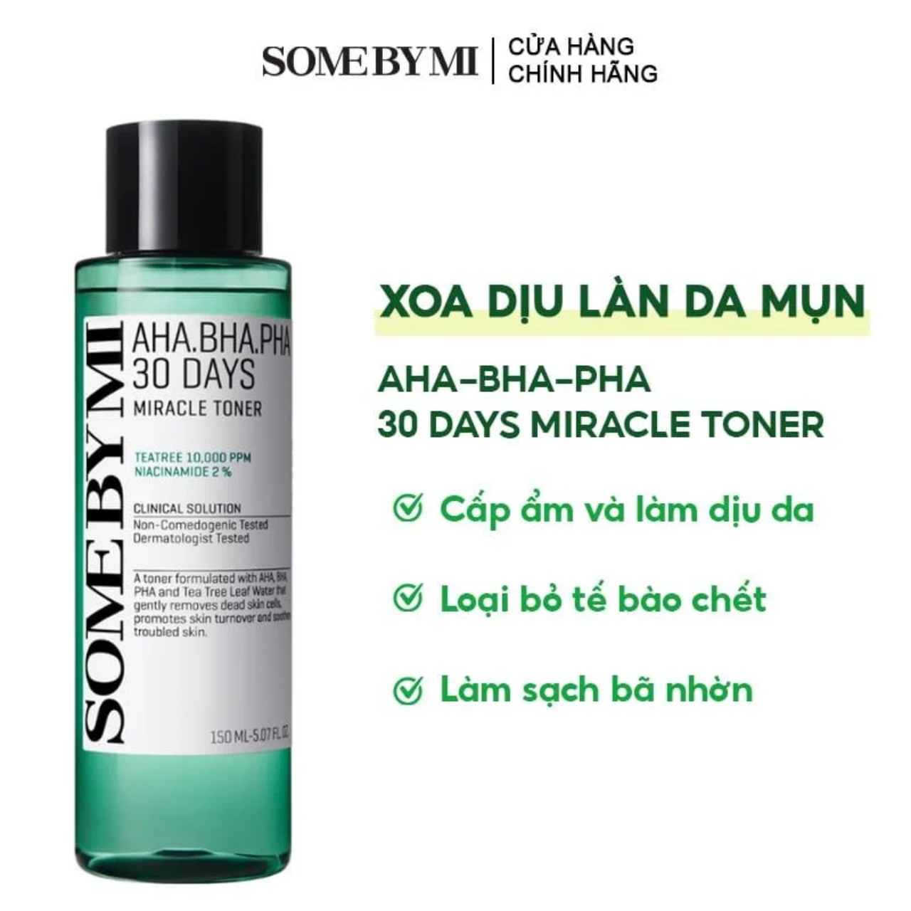 Some By Mi Nước Cân Bằng AHA BHA PHA 30 Days Miracle Toner 150ml