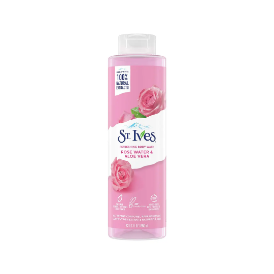 St.Ives Sữa Tắm Rose Water & Aloe Vera 650ml
