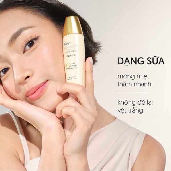 Sunplay Sữa Chống Nắng Skin Clear White CC Milk 25g