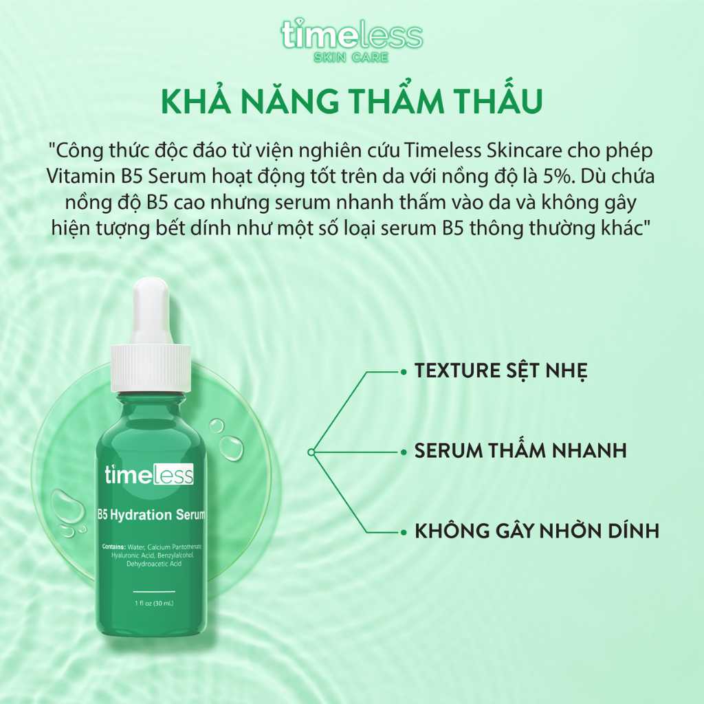 Timeless Tinh Chất Vitamin B5 Serum 30ml