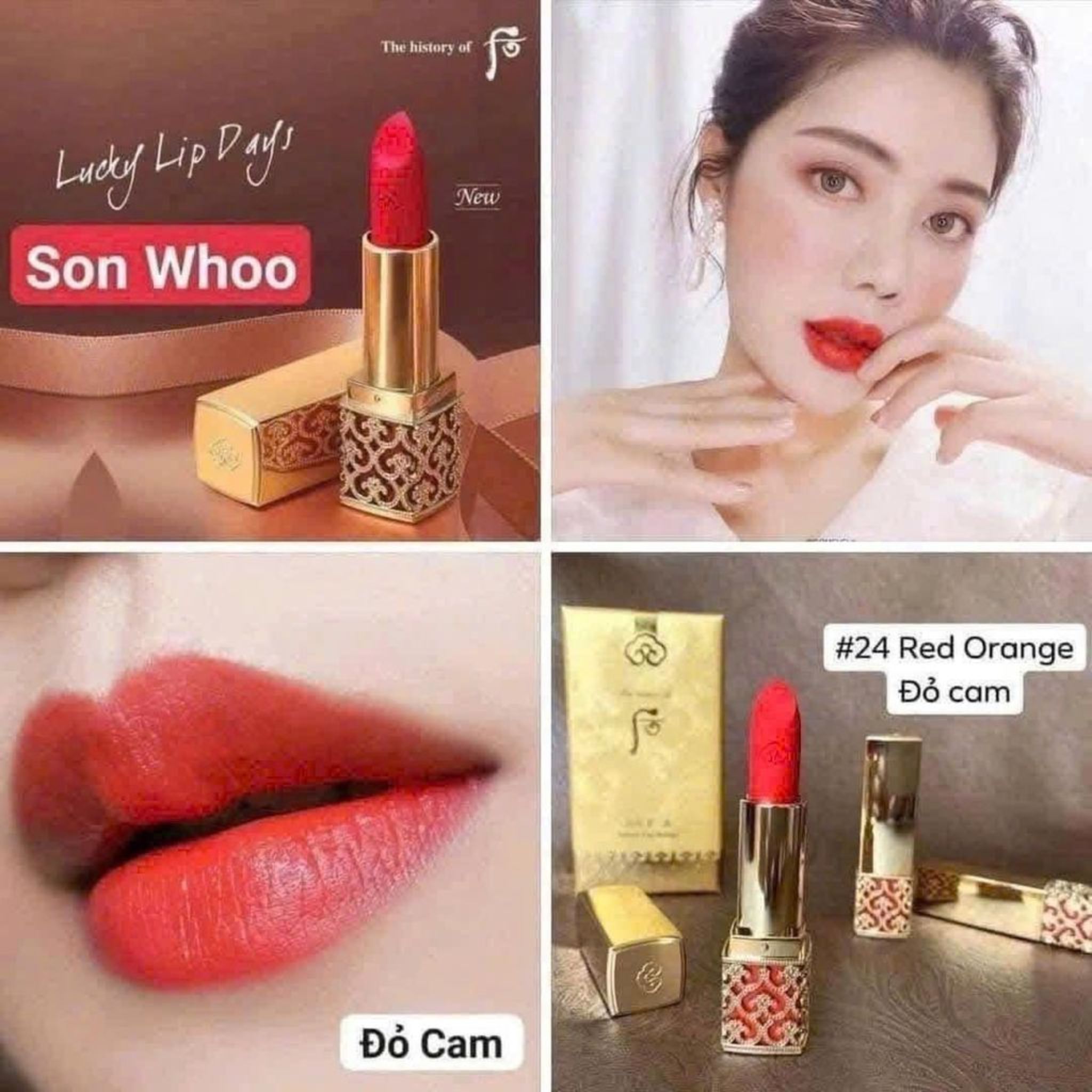 The Whoo Son Nhung-NO24 Red orange