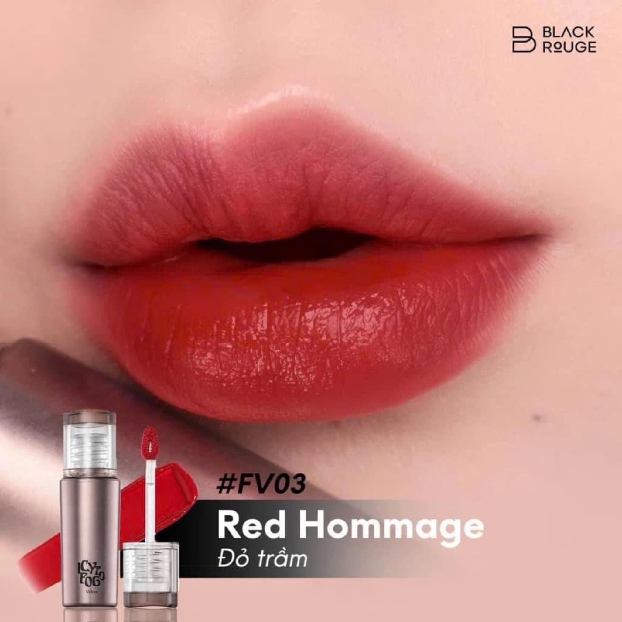 Black Rouge Icy To Fog Velvet Tint - FV03