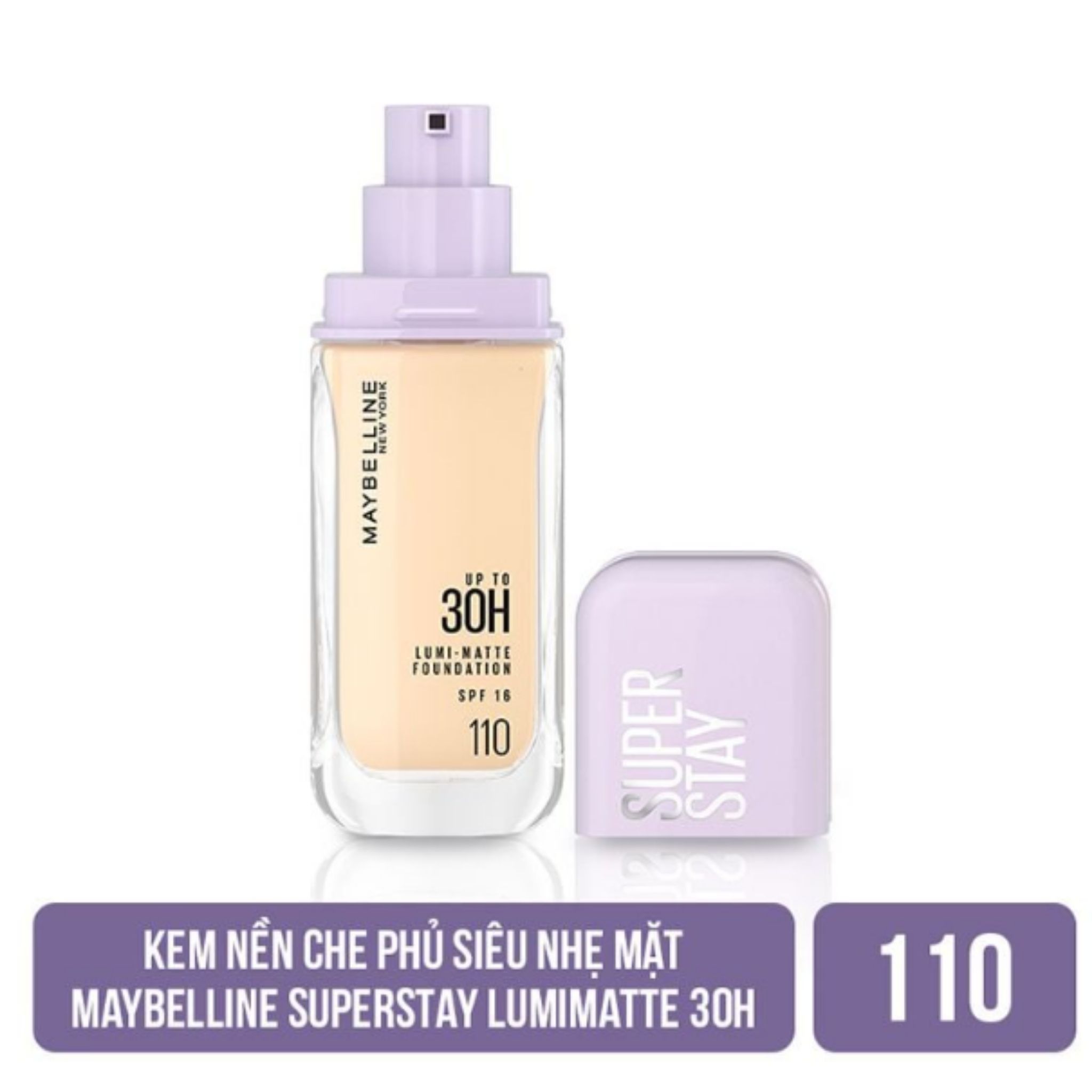 Maybelline Kem Nền Superstay Up To 30H Lumi-Matte SPF16 PA+++