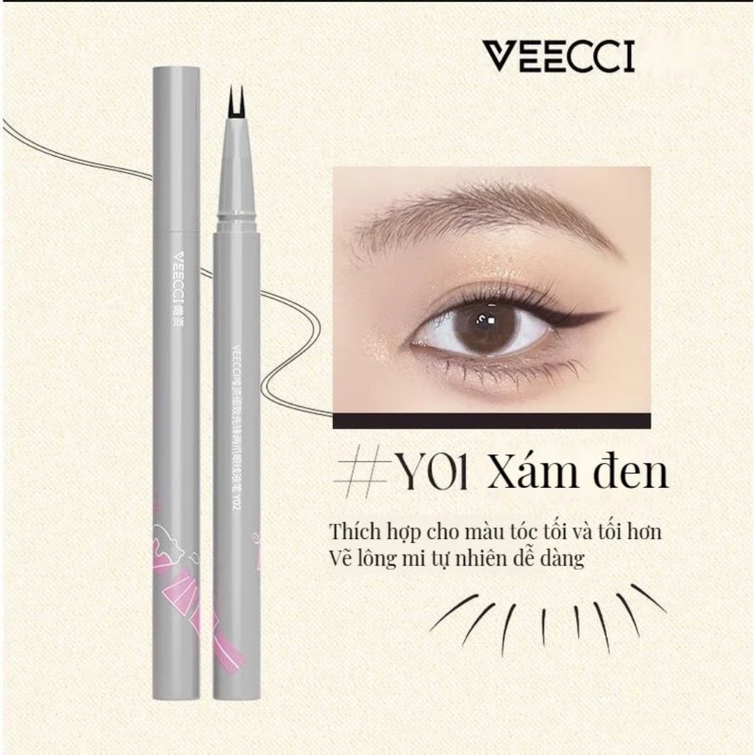 VEECCI Bút Kẻ Mắt Phẩy Sợi #Y01