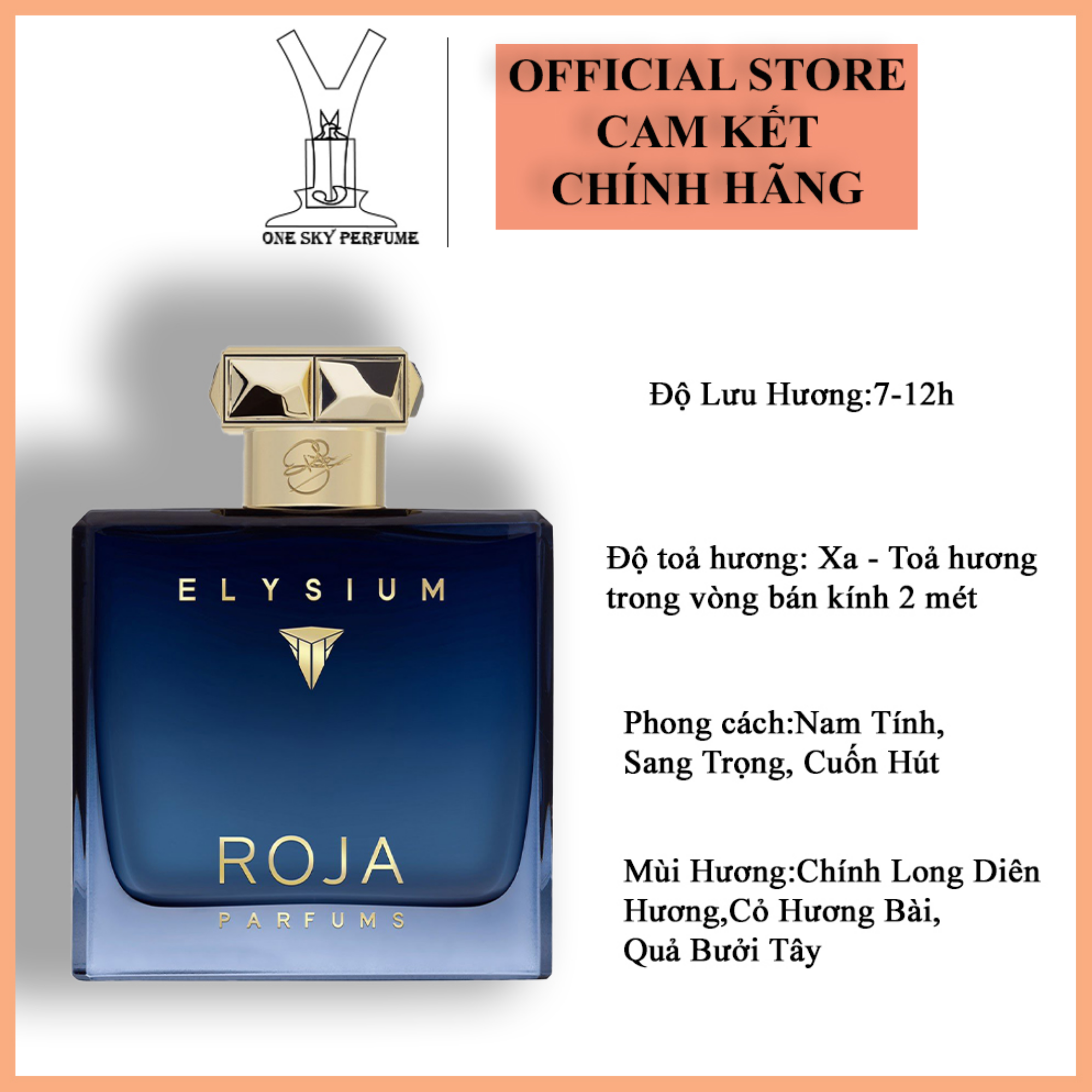 Vỏ Roja Elysium Pour Homme Parfum