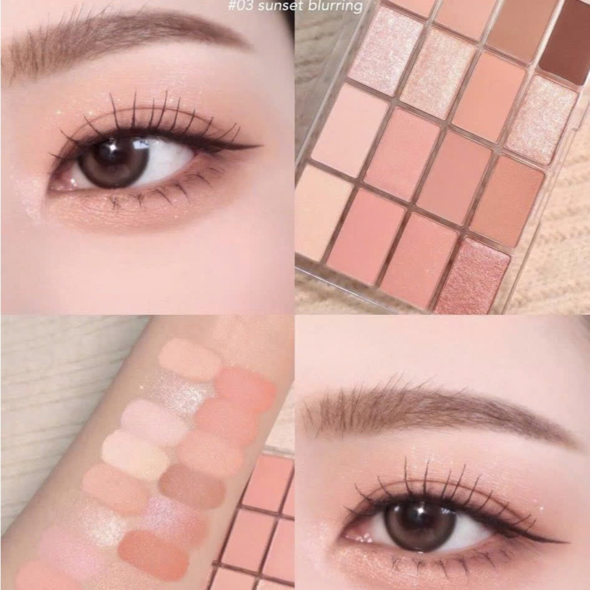 Wakemake Bảng Mắt Soft Blurring Eye Palette Special Set 16 Ô 14G D/C